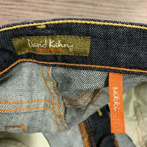 David Kahn Nikki Jeans Size 29 Bootcut Jeweled Pockets Stretch Low Mid Rise - Picture 8 of 11